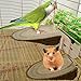 gofar Pet Parrot Hamster Wood Platform Stand Perches Rack Branch for Bird Cage Toy Brownthumb 1