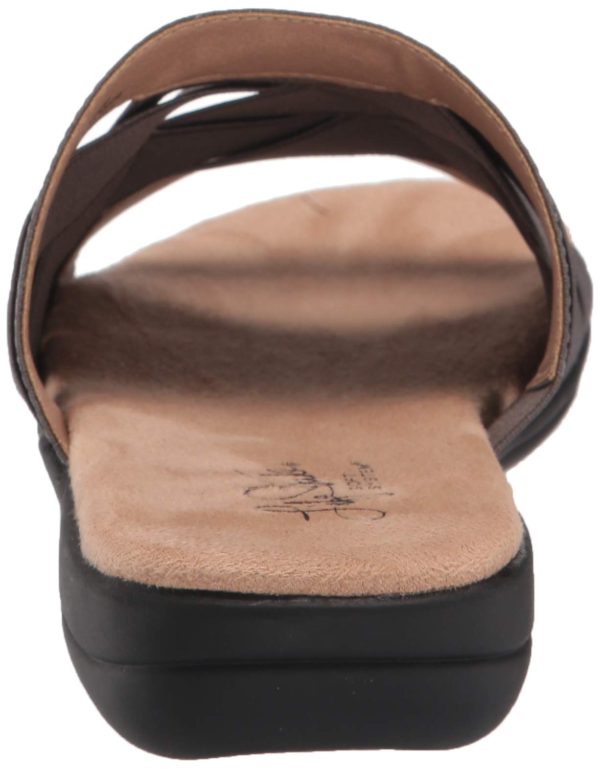 LifeStride Women's Emilia Flat Sandal, pewter, 10 W US - Image 3