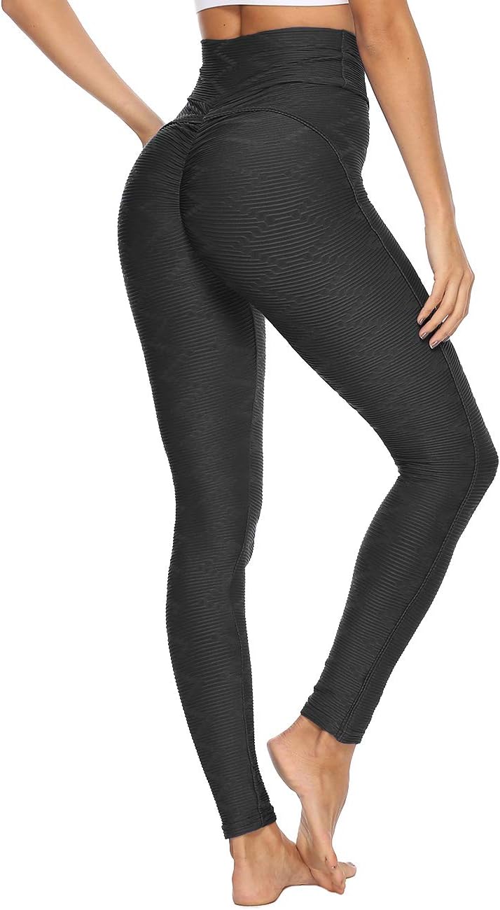 INSTINNCT Women Fashion Testure Sports High Waist Legging Gym Fitness Running Slimming Skinny Yoga Pants