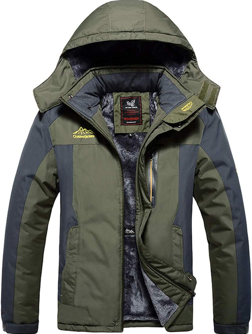 Men's Mountain Waterproof Ski Jacket Windproof Rain Jacket