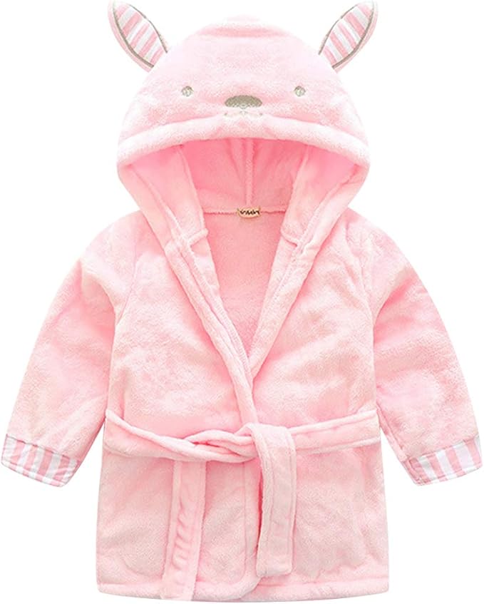 Kids Bathrobes Sleepwear Nightgowns Soft Pajamas Flannel Toddler Sleep Robe