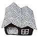 SKL Cat Dog Bed House 20 x 15 x 14 Inches Black Portable Indoor Pet House Dog Bed Cave Bed