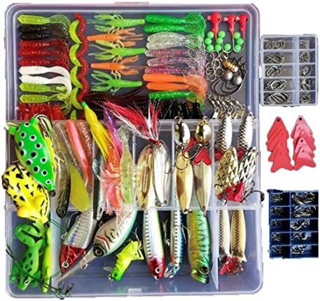 Smartonly 275pcs Fishing Lure Set