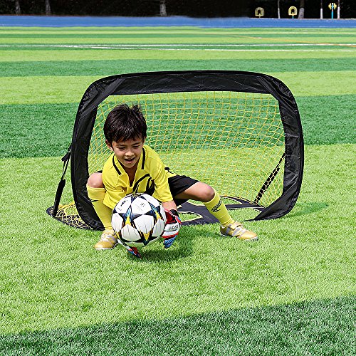 PodiuMax 2 in 1 Pop Up Kids Soccer Goal Indoor/Outdoor Soccer Target