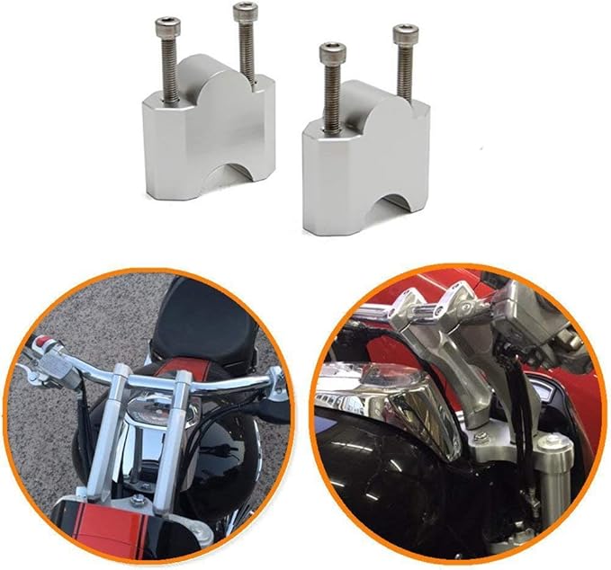 Motorcycle Handlebar Risers for Suzuki M109R/M1800R Silver Amazon.ca