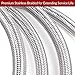 SHINESTAR RV Propane Hose with Gauge for Camper, 12 Inch Braided Propane Pigtail for Dual Stage Regulator, 1/4 Inch Male NPT x QCC1, 2 Pack