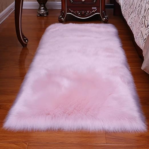 Fluffy Faux Fur Rug Shaggy Sheepskin 