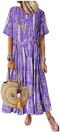 vestido midi folgado