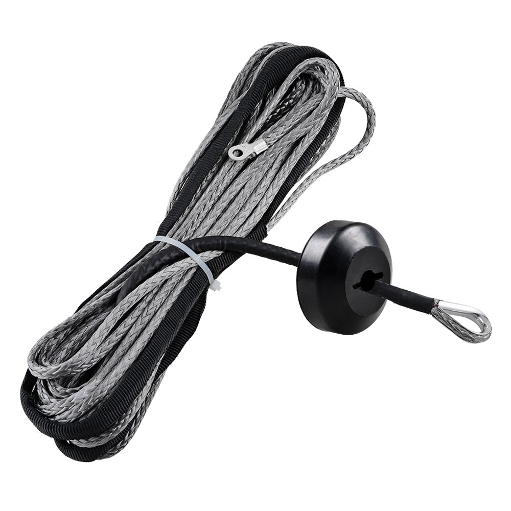 Buy Astra Depot 50' x 1/4" 6400lbs Gray Synthetic Winch Rope Cable