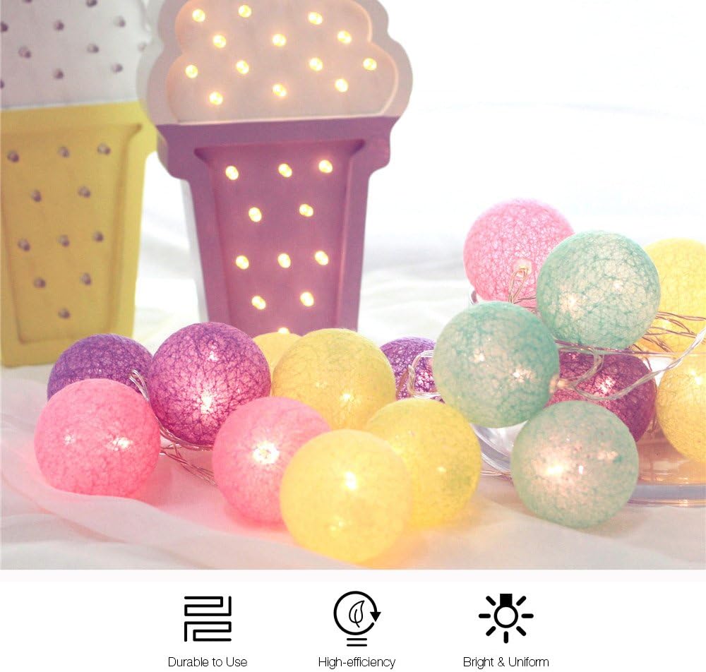 Decorations De Saison Noel Dotbuy Interieur Pile Lumiere Decoration Chambre Enfant Boules Coton Chaine Leds Pour Maison La Saint Valentin Noel Fetes Mariage 3 3m Boule Lumiere Gris Et Blanc Guirlande