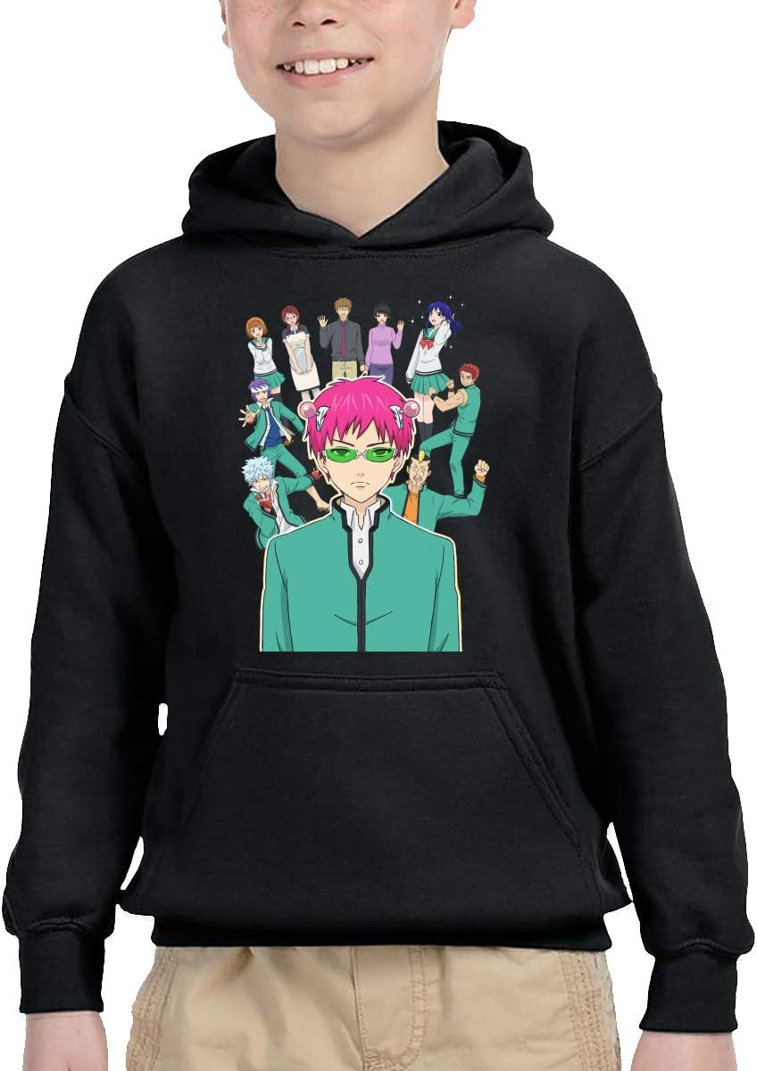Honshang Boys Girls The Disastrous Life of Saiki K Hooded Sweatshirts