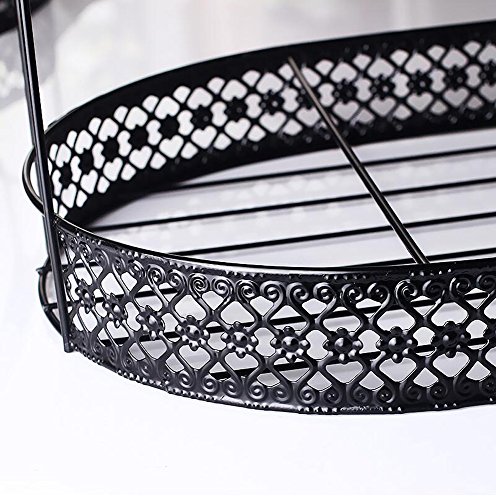 Wire Rack for Organizing 6*saucers & 6*cups & 6*spoons &1*teapot or Coffee Pot/espresso Set Rack /Tea Set Display Stand/cabinet Stacker/kitchen Handling Case - Thumbnail 2