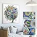 Special Shaped Diamond Dotz Kits Diamond Embroidery Paintings Wall Art Big Canvas Full Drill (12X16inch/30X40CM)