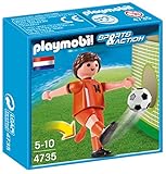 PLAYMOBIL Netherlands Soccer Player Toy