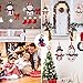 Qrooper DIY Felt Snowman DIY Kids Toys, Hanging Christmas Decorations with 44 Detachable Ornaments, Kids Toys for 2 3 4 5 Years Old,Set of 2 Pieces