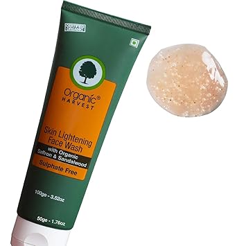 organic harvest skin lightening face wash