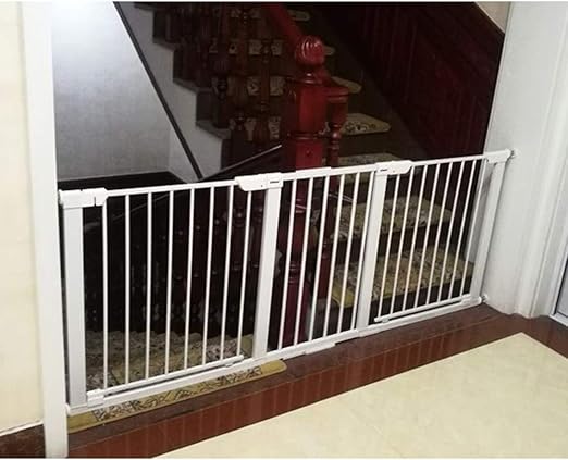 extended baby gate with door