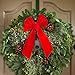 Resinta 6 Pack Red Velvet Christmas Bow for Holiday Christmas Decoration or Home Décor, 10 Inch by 16 Inch (6)