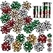 Gift Boutique 30 Christmas Self Adhesive Gift Bows and 8 Rolls of Christmas Curling Ribbons