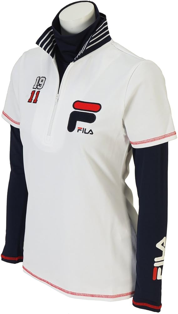 Amazon フィラゴルフ Fila Golf ゴルフ 半袖シャツインナーセット レディース Wt ホワイト M シャツ 通販