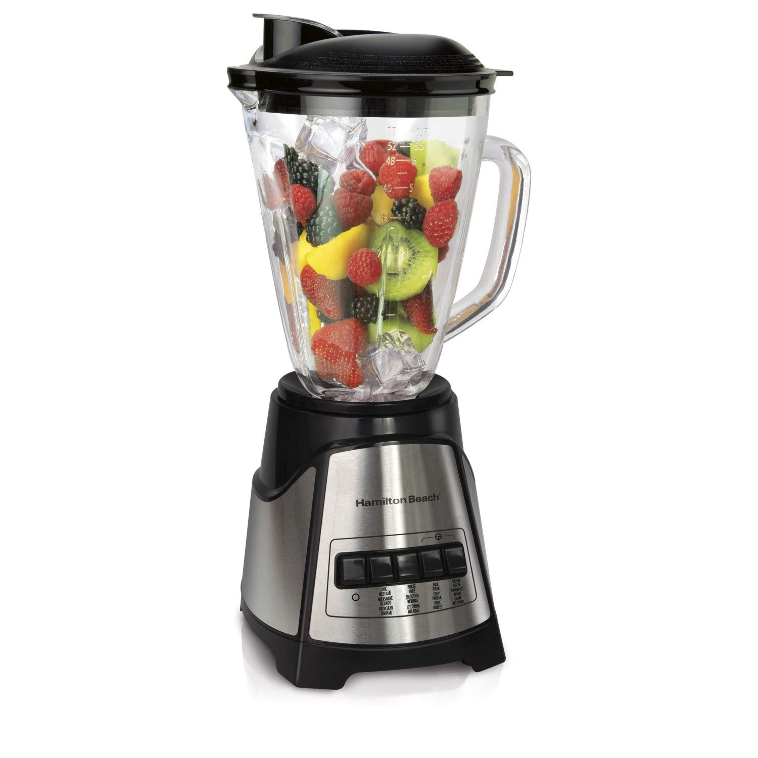 Hamilton Beach Power Elite Electric Blender with 12 Blending Functions, Dishwasher Safe Glass Jar, 40 Oz, Black and… - Image 3
