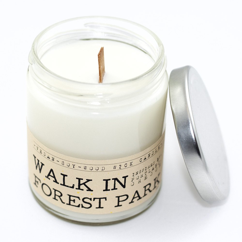 pine wood wick candle