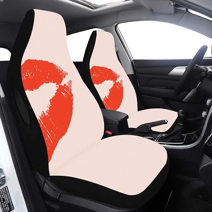 Child Car Seat Covers Red Kiss and Lipstick Girl Favorite