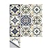cheerfullus 10PCS Moroccan Style Tile Stickers Waterproof Wall Stickers Bathroom Art Decor,6x6 inch