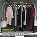 VaygWay Expandable Car Clothes Hanger Bar- Heavy Duty Hanger Metal Storage Suit Rod-Car Hanging Closet Organizer Rack Expandable to 62