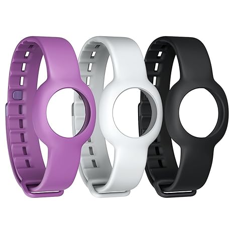 Jawbone UP Move Standard-Armband (3-er Pack) schwarz/grau/lila für UP Move Bluetooth-Aktivitäts/Schlaftracker