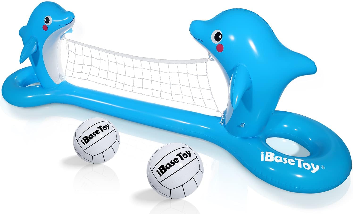 Inflatable Pool Volleyball Set Dolphin Shaped Volleyball Court