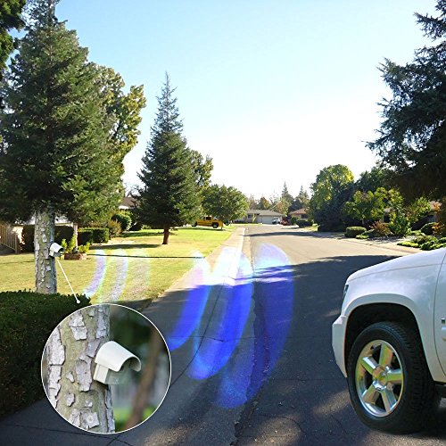 Hosmart 1/4 Mile Long Range Rechargable Solar Driveway Alarm Wireless Sensor System Driveway Sensor Alert System Weatherproof Security Outdoor Motion Sensor & Detector No Need Replace Batteries