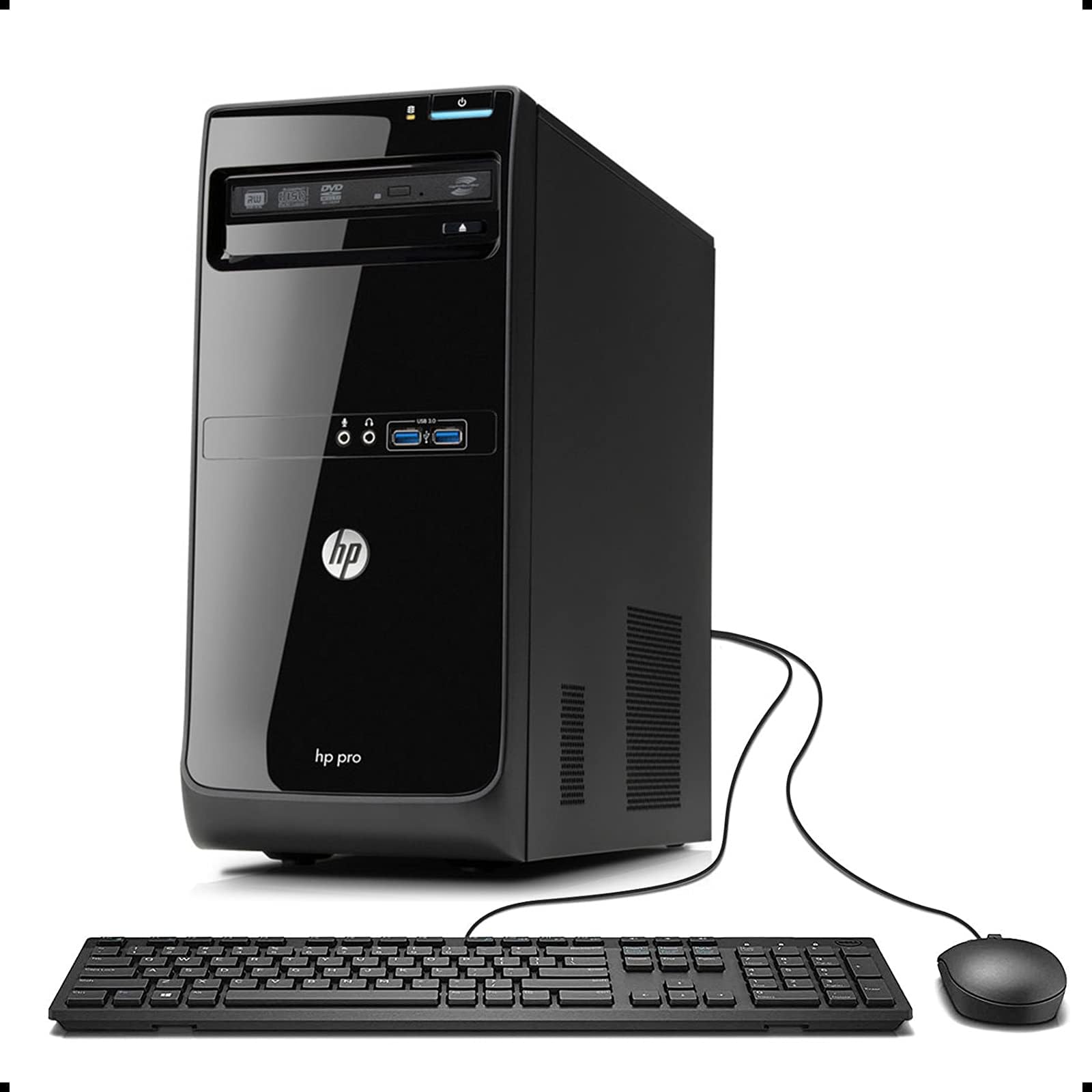 HP Pro 3405 Tower Desktop Business PC, AMD Series A4 3420 2.8GHz, 8G DDR3, 2T, WiFi, BT 4.0, DVD, Windows 10 64-Multi-Language Support English/Spanish/French(Renewed)