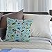 HGOD DESIGNS Gamer Pillow Covers,Decorative Throw Pillow Video Game and Game Handle Pattern Pillow Cases Cotton Linen Outdoor Indoor Square Cushion Covers for Home Sofa Couch 18x18 inch Light Blue