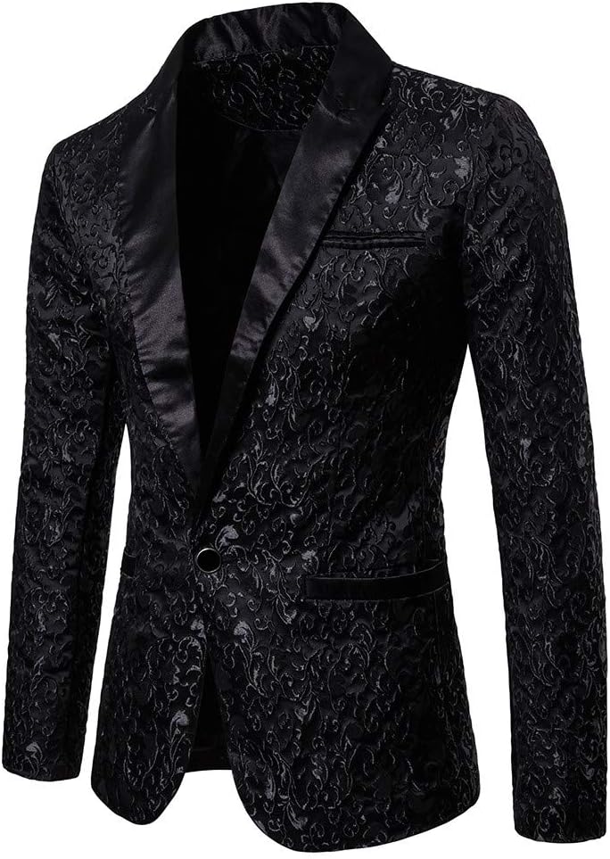 Pingtr Men'sTailored Fit Vintage Suit, Mens Tweed Blazer Jacket RetroTailored Fit Smart Suit Formal Dinner Coat Slim Fit Suit Jackets