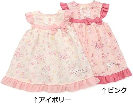 Amazon Co Jp Coeur A Coeur クーラクール ワンピース 80 100cm キムラタンの子供服 191a ピンク 80 ベビー マタニティ