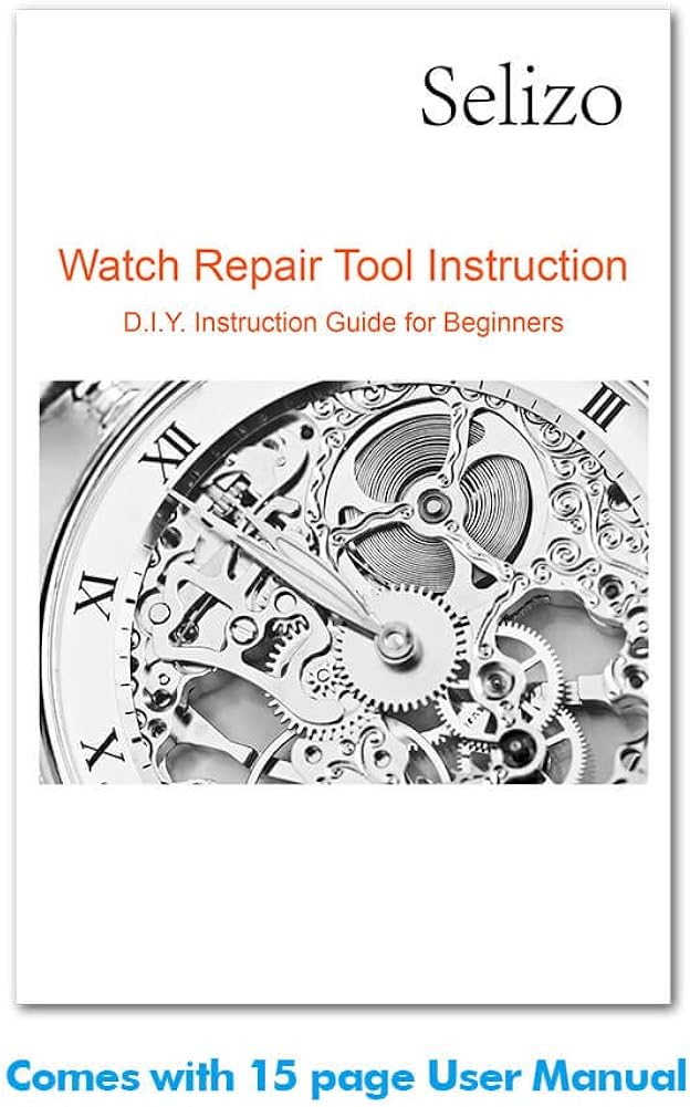 Selizo Spring Bar Tool Watch Link Remover Tool Kit with Instruction Manual Watch Band Tool Link Pin Removal for Watch Repair Band Adjustment Replacement Sizing: Watches