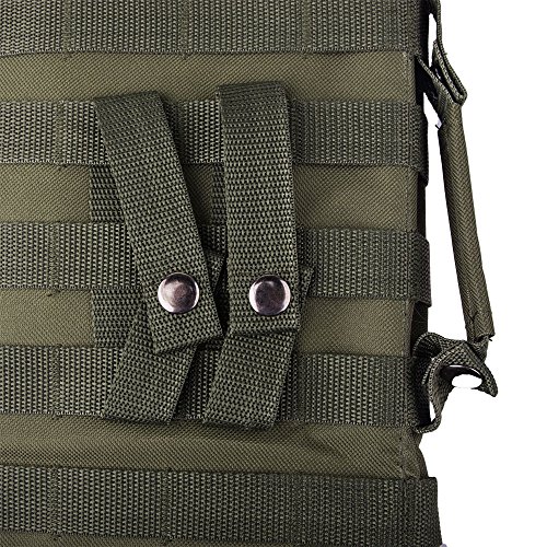 aokur Tactical Pistol Scabbard Holster Molle Rifle Sling Case Bag for Tactical Shotgun Outdoor Hunting (Army green)