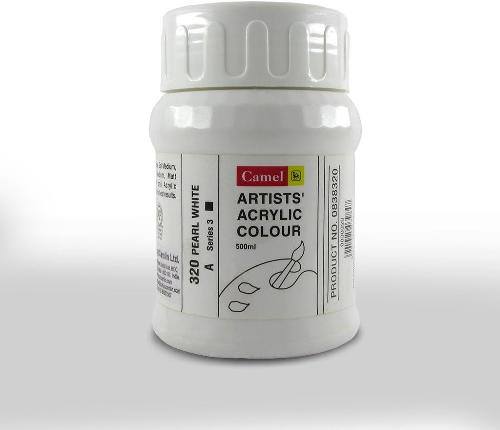 Camlin KokuyoArtist Acrylic Colour 500 ml Series 3 Pearl White