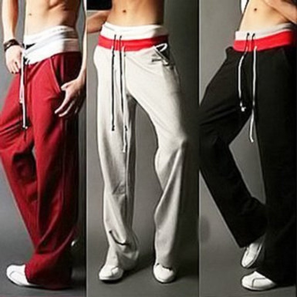 Amazon Wウエスト仕様フィットネスウェア メンズ ダンス ヒップホップ スウェット フィットネス パンツ ヨガ ルームウェア メンズ