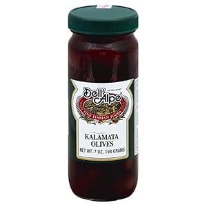 Dell' Alpe Kalamata Olives, 7-Ounce (Pack of 12)