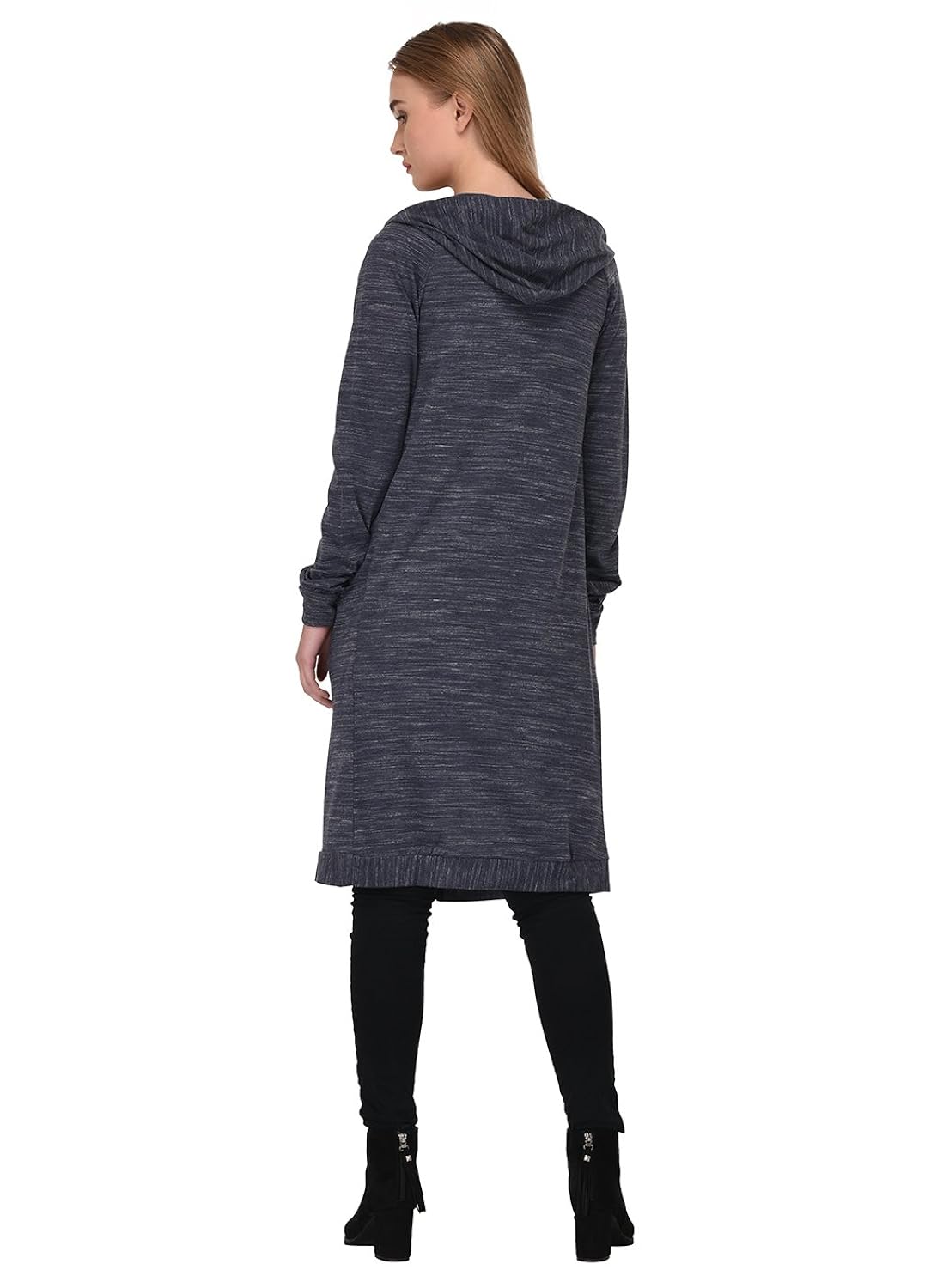 purys solid hoodie shrug