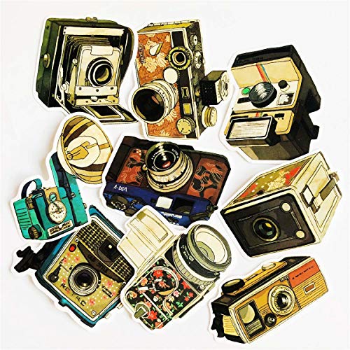 29PCS Girl Vintage Stickers Retro Fashionable Women‘s Perfume Bottle Suitcase Vintage Camera Waterproof Sticker Laptop Car Suitcase Computer Water Bottle Mobile Phone Stickers Decals (Vintage 1)