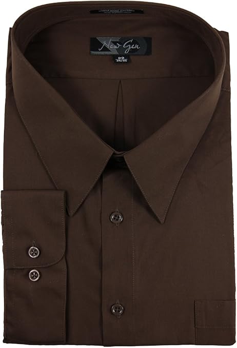 mens chocolate brown dress shirt