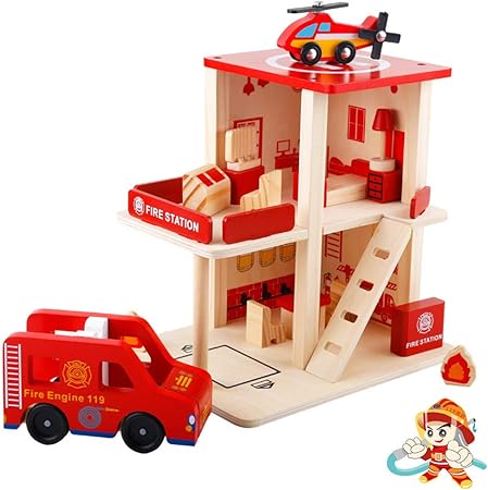 police and fire station toy