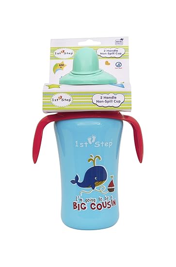1st Step 2 Handle Non Spill Cup Multicolour