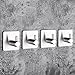 SKEMIX Self Adhesive Hooks,Heavy Duty Wall Hooks Coat Hooks Robe/Towel Hooks, 304 Stainless Steel Brushed Nickel Bathroom Kitchen Organizer (4-Pack)