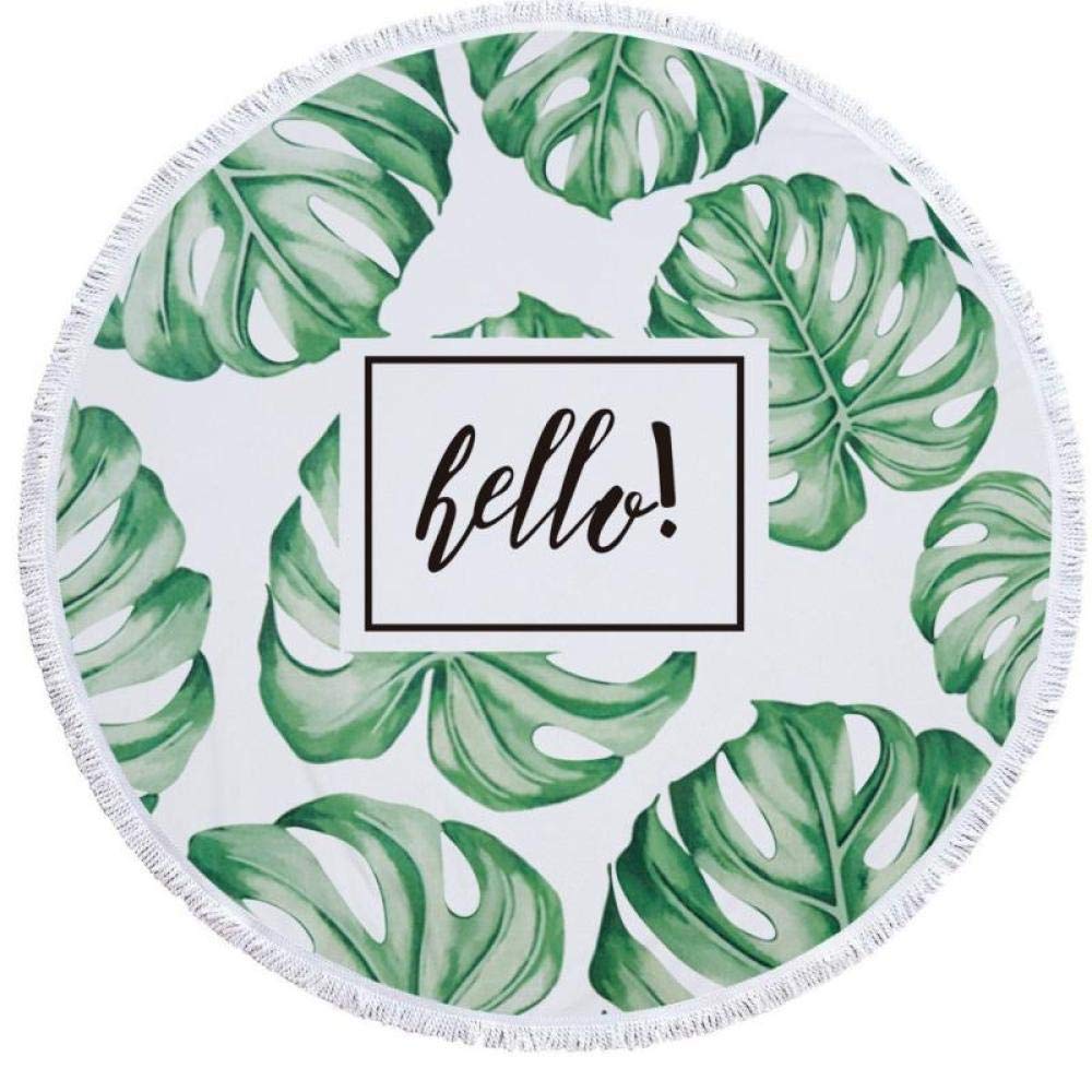 Lf Jingjiemei Serviette De Plage Ronde Licorne Nordique