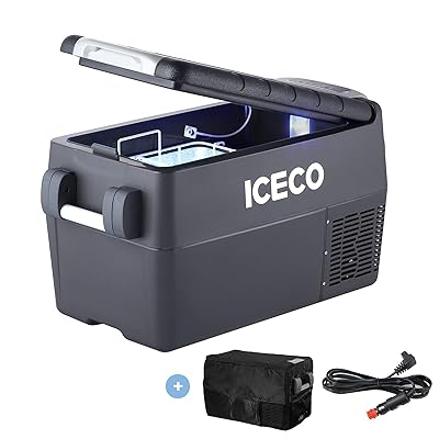 Buy Iceco 12 Volt Refrigerator 33 Quart Portable Freezer Car Refrigerator 30l 0 50 With 12 24v Dc And 110v Ac With Secop Compressor Refrigerator For Car Rv Truck Van Camping And Home Portable