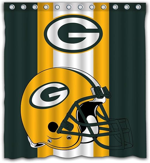 Amazon Com Potteroy Green Bay Packers Team Simple Design Shower
